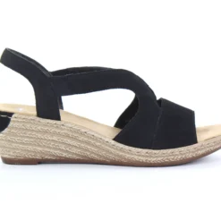 Rieker Kiilasandaalit 62429-00 Musta