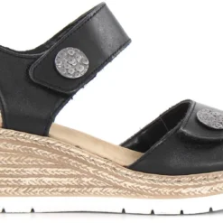 Rieker Kiilasandaalit 619B9-00 Musta