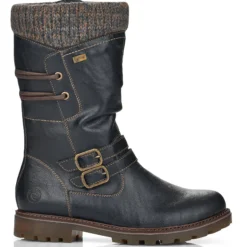 Rieker Remonte Lampaanvillavuorelliset Saapikkaat D8478-01 Musta