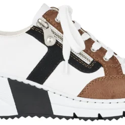 Rieker Naisten Kiilatennarit N6303-64 Valkoinen/multi