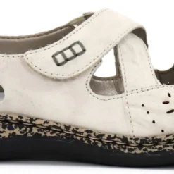 Rieker Naisten Kävelykengät Nahkaa 46375-60 Beige