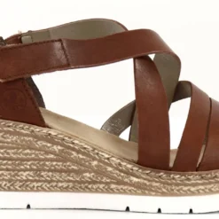 Rieker Naisten Kiilasandaalit Nahkaa 61937-24 Ruskea