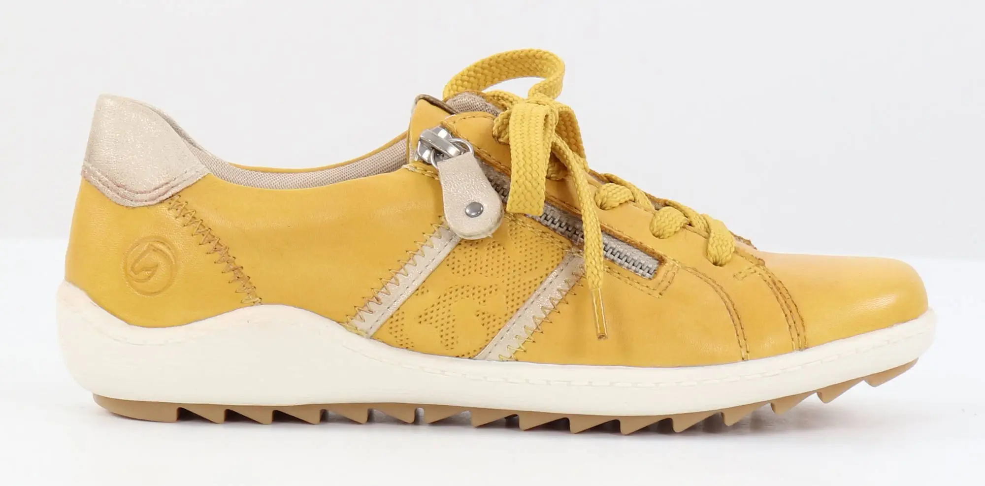 Rieker Remonte Naisten Kävelykengät Nahkaa R1426-68 Keltainen 1 Rieker Remonte Naisten Kävelykengät Nahkaa R1426-68 Keltainen