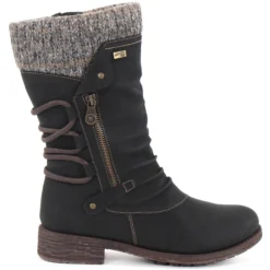 Rieker Remonte Naisten Saappaat D8070-01 Musta