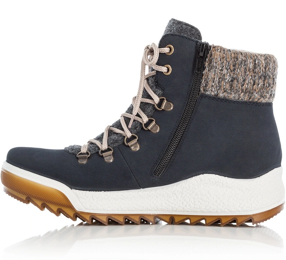 Rieker Naisten Lämminvuoriset Nilkkurit Y4730-14 Sininen 2 Rieker Naisten Lämminvuoriset Nilkkurit Y4730-14 Sininen - Image 2