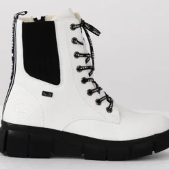 Rieker Naisten Lämminvuoriset Ja Vettähylkivät Nilkkurit X3414-80 Valkoinen