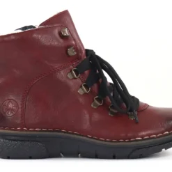 Rieker Naisten Keinomateriaaliset Nilkkurit 73356-35 Viininpunainen