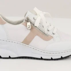 Rieker Naisten Kiilatennarit N6303-80 Valkoinen/multi