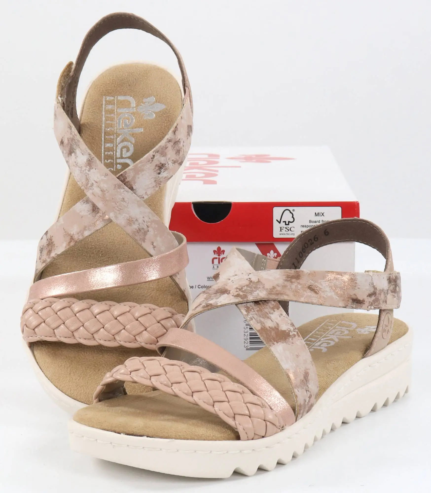 Rieker Naisten Sandaalit V4663-31 Roosa 2 Rieker Naisten Sandaalit V4663-31 Roosa - Image 2