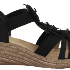 Rieker Kiilasandaalit 62461-00 Musta