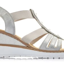 Rieker Kiilasandaalit V3572-80 Hopea