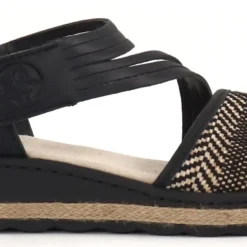 Rieker Sandaalit 61764-00 Musta Multi