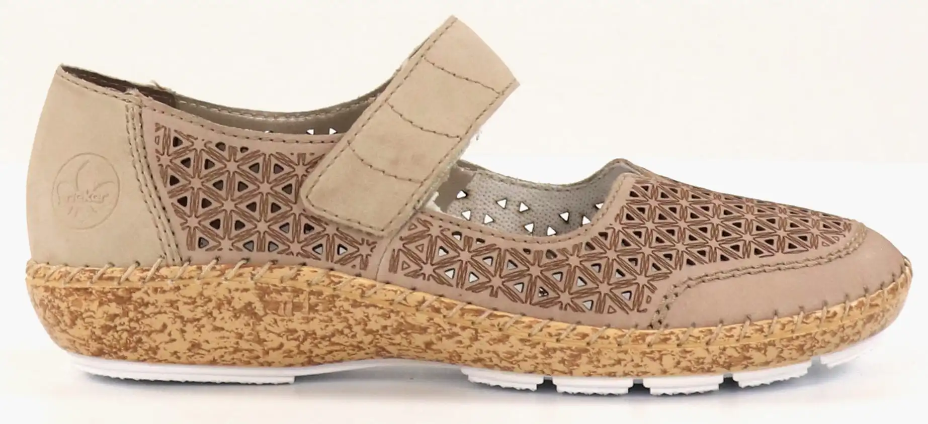 Rieker Kävelykengät Nahkaa 44864-60 Beige 1 Rieker Kävelykengät Nahkaa 44864-60 Beige