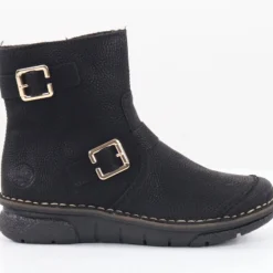 Rieker Naisten Nilkkurit Keinomateriaalia 73351-00 Musta