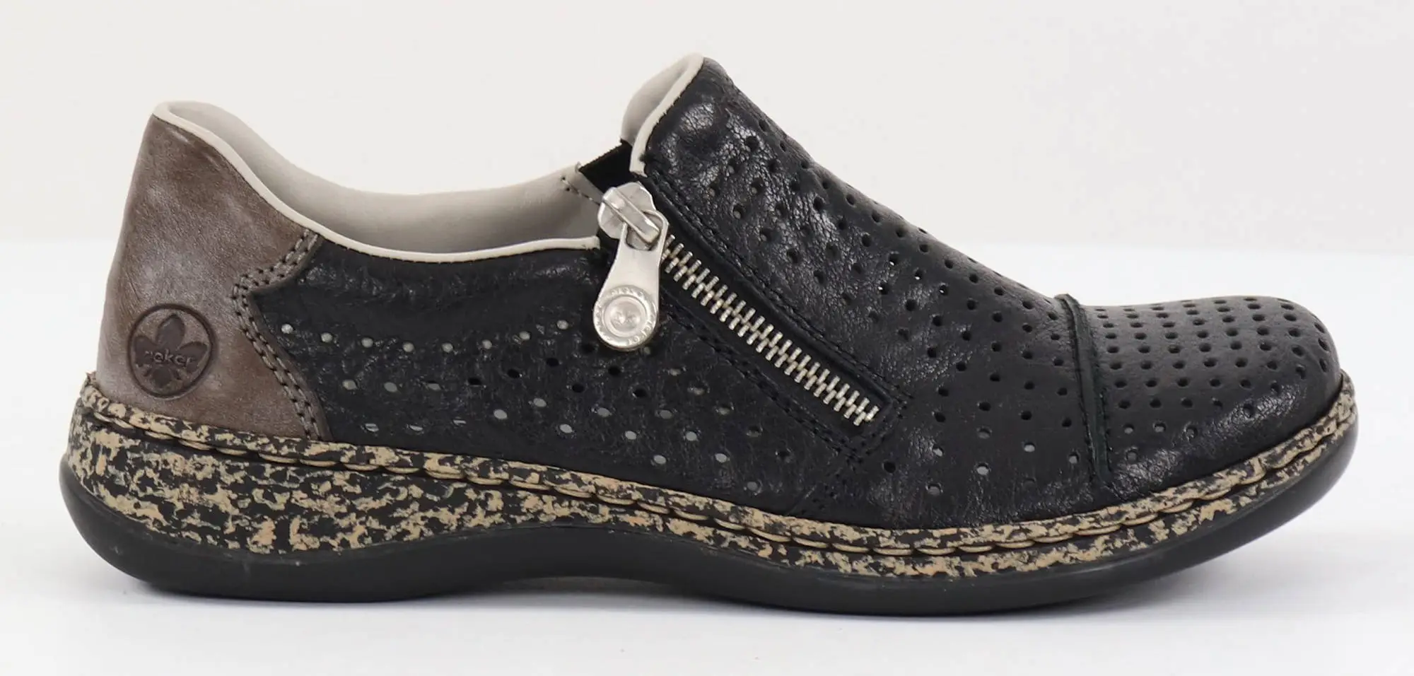 Rieker Naisten Kävelykengät Nahkaa 46353-00 Musta 1 Rieker Naisten Kävelykengät Nahkaa 46353-00 Musta