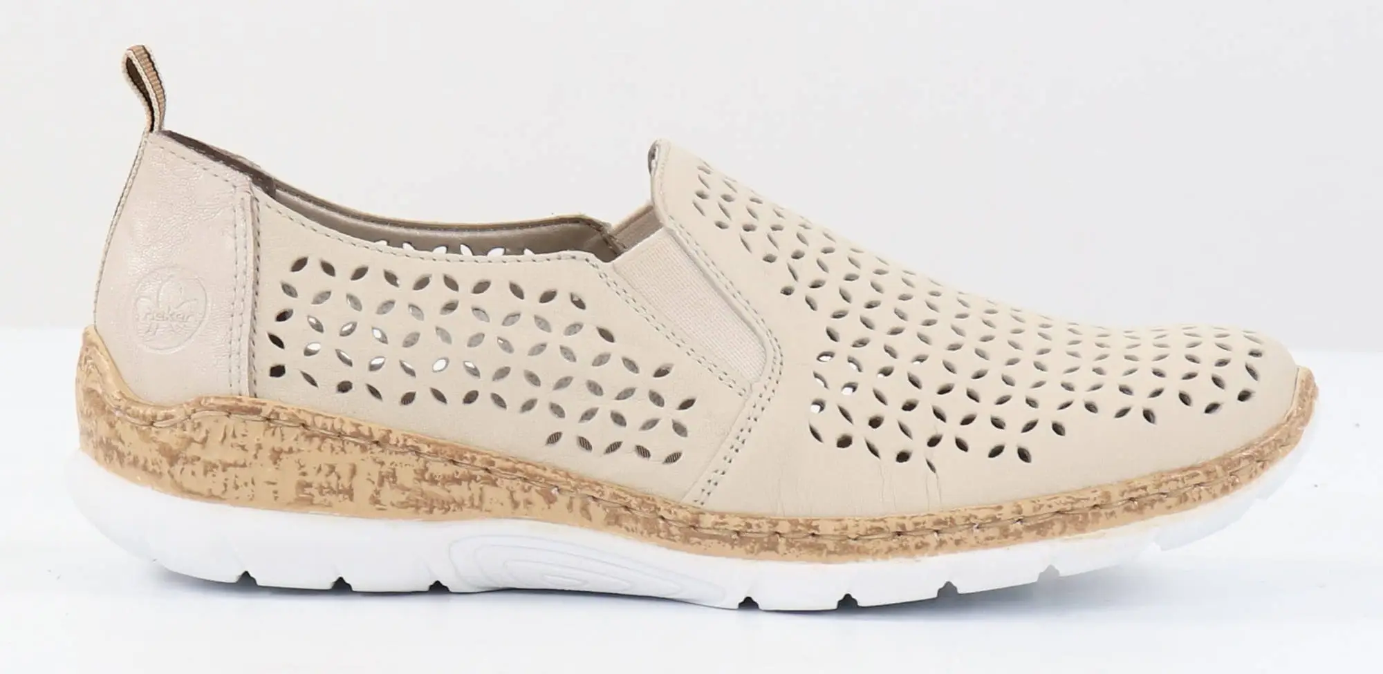 Rieker Naisten Kävelykengät Nahkaa N4251-60 Beige 1 Rieker Naisten Kävelykengät Nahkaa N4251-60 Beige