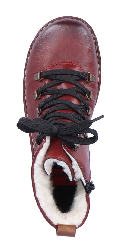 Rieker Naisten Keinomateriaaliset Nilkkurit 73356-35 Viininpunainen 3 Rieker Naisten Keinomateriaaliset Nilkkurit 73356-35 Viininpunainen - Image 3