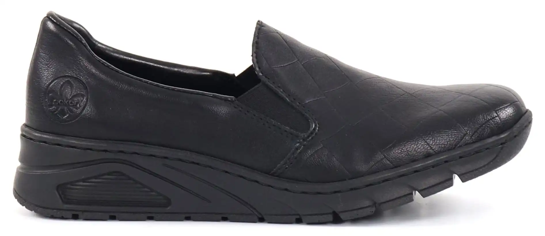 Rieker Naisten Kiilakantaiset Kävelykengät N3363-00 Musta 1 Rieker Naisten Kiilakantaiset Kävelykengät N3363-00 Musta