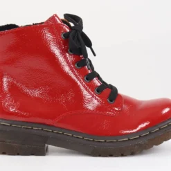 Rieker Naisten Kiiltävät Nilkkurit 78240-33 Punainen