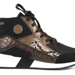 Rieker Naisten Korkeavartiset Tennarit N7610-00 Musta