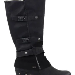 Rieker Naisten Saappaat 93684-00 Musta