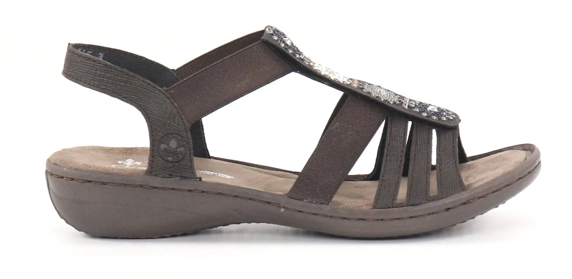 Rieker Naisten Sandaalit 608G9-47 Harmaa 1 Rieker Naisten Sandaalit 608G9-47 Harmaa