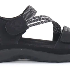 Rieker Naisten Sandaalit 64870-00 Musta