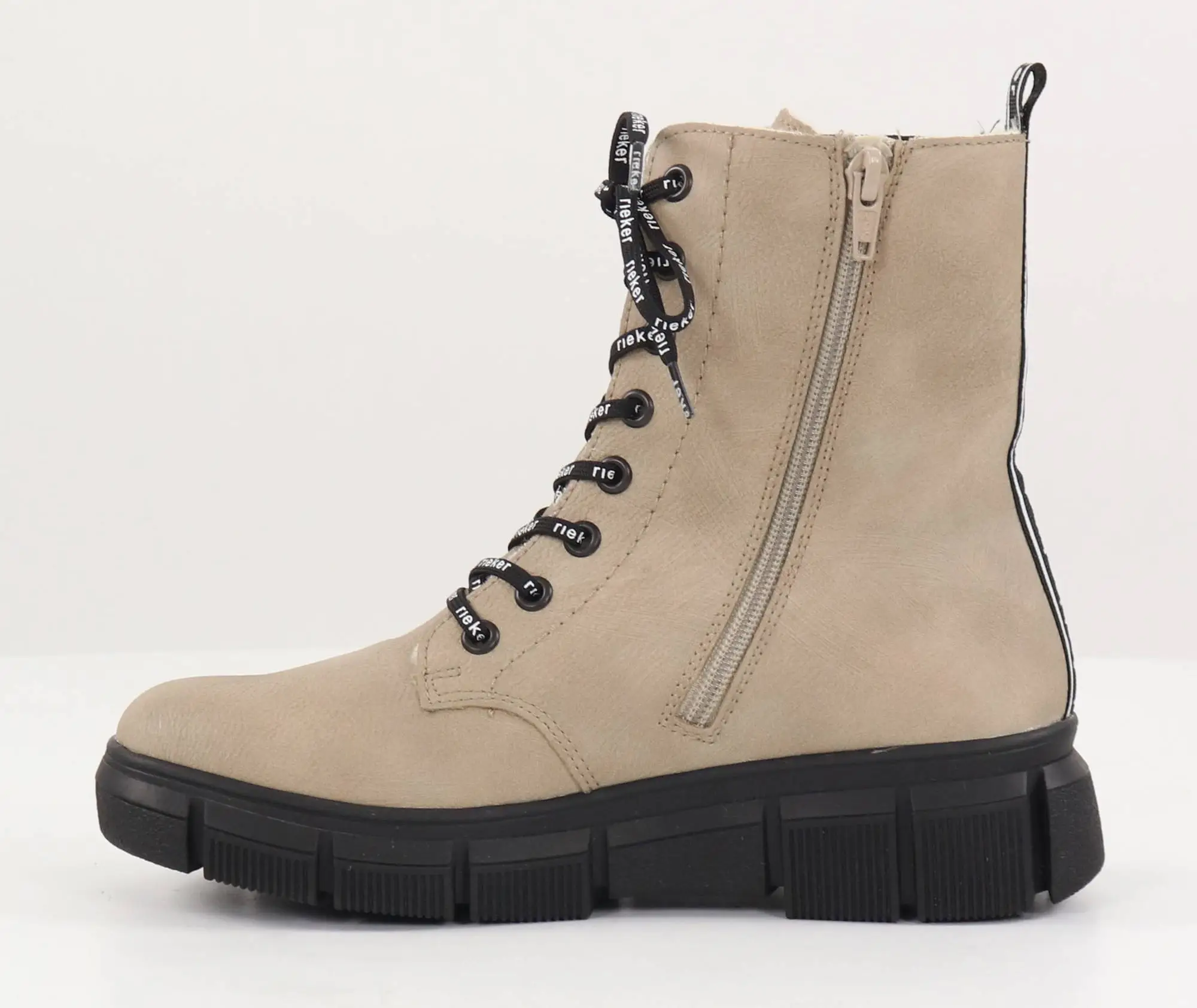 Rieker Naisten Lampaanvillavuoriset Nilkkurit X3414-60 Beige 2 Rieker Naisten Lampaanvillavuoriset Nilkkurit X3414-60 Beige - Image 2