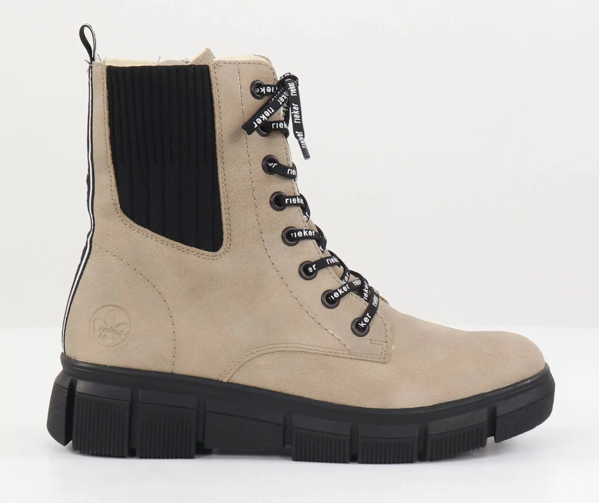 Rieker Naisten Lampaanvillavuoriset Nilkkurit X3414-60 Beige 1 Rieker Naisten Lampaanvillavuoriset Nilkkurit X3414-60 Beige